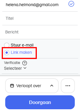 Bestanden versturen via downloadlink